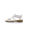 petit talon multicolore en cuir